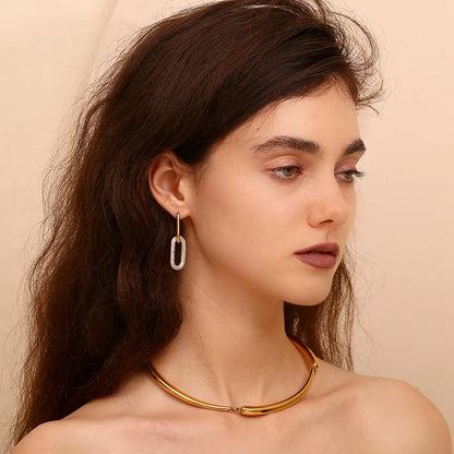 Elegante Vierkante Oorbellen met Strakke Afwerking - Sisi
