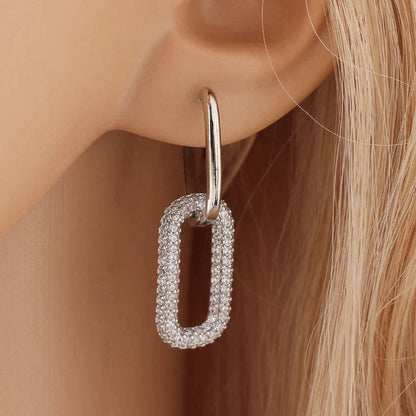 Elegante Vierkante Oorbellen met Strakke Afwerking - Sisi