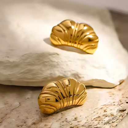 Elegante Glans Croissant Oorbellen - Jasmine