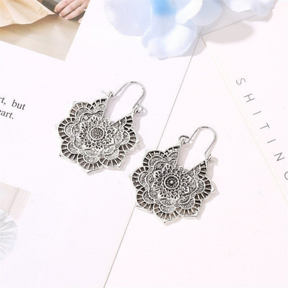 Lotus Mandala Oorbellen | Goud
