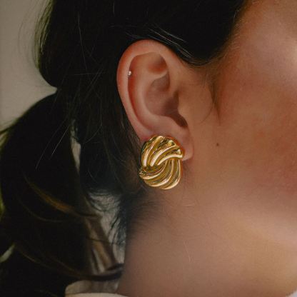 Twist Knot Oorbellen Elegant Ontwerp - Mandy