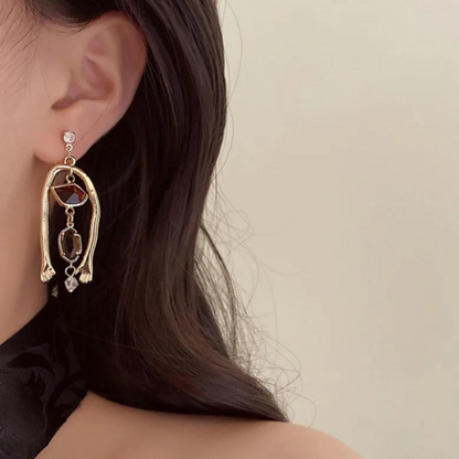 Vintage Asymmetrische Dangle Oorbellen - Kylie