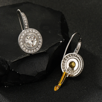 Vintage Zilveren Oorbellen Met Zirkonia | Zilver