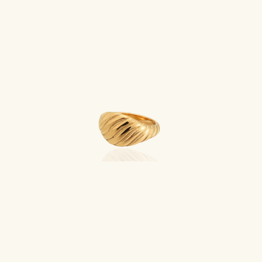 Vergulde Twist Ring - Leona