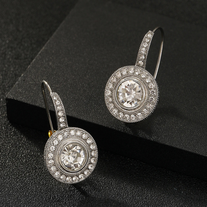 Vintage Zilveren Oorbellen Met Zirkonia | Zilver