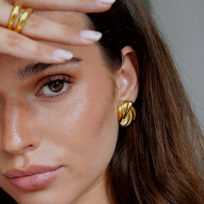 Twist Knot Oorbellen Elegant Ontwerp - Mandy