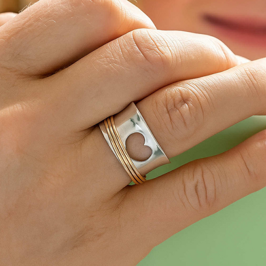 Vintage Kostbare Liefdesring | Zilver