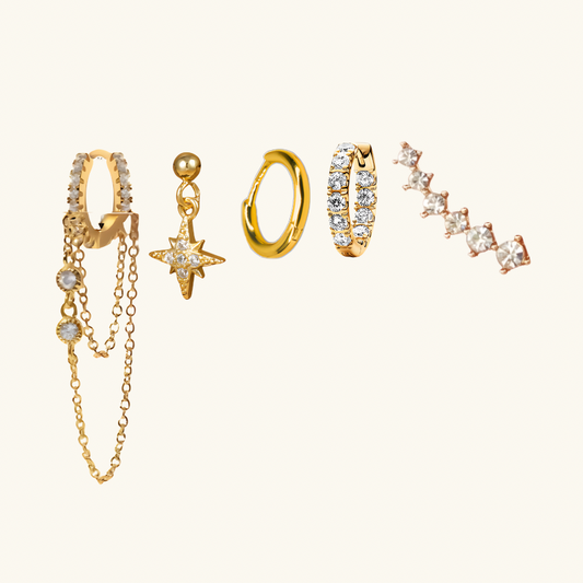 Luxe Combinatie Oorbellen Set - Kiki