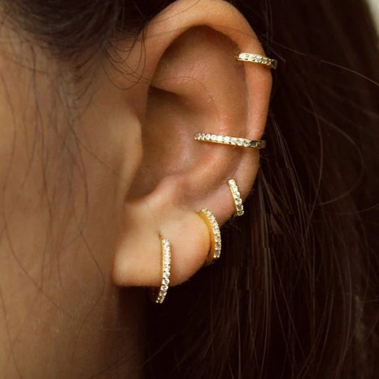 Zirkonia Hoops Goud - Imke