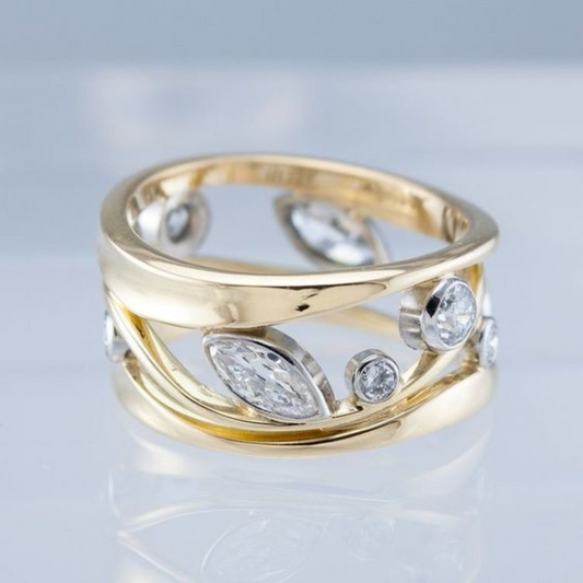Vintage Goud- En Zirkoniaring | Goud