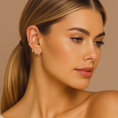 Zirkonia Hoops Goud - Imke